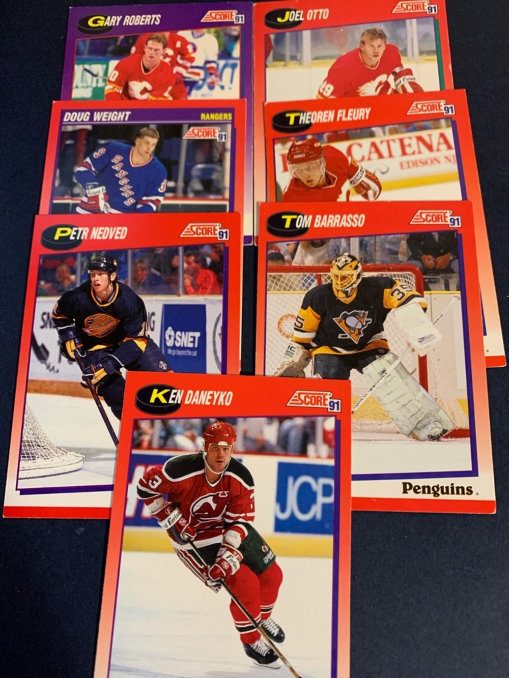 Score 1991 Hockey Trading Cards - Red Accent - Multi-Pack. 7 in All See Photos